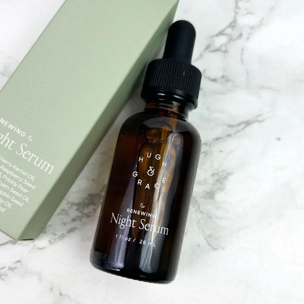 NIB Hugh & Grace Renewing Night Serum, Hormone-Safe Collagen Face Oil